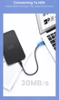 Кабель зарядний Ugreen US132 Mini USB 1 м Black (10355) - зображення 6