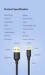 Кабель зарядний Ugreen US132 Mini USB 1 м Black (10355) - зображення 10