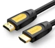 Кабель видео Ugreen HDMI 2.0 4K 3D 0.75М Black-Yellow (HD101) - изображение 11