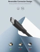 Кабель зарядний Ugreen Type-C 3A 0.25 Black (US287) - зображення 15