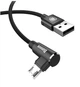 Кабель зарядный Baseus Micro USB 2.0 90° реверсивный MVP 1M Black (CAMMVP-A01) - изображение 2