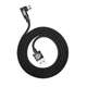 Кабель зарядный Baseus Micro USB 2.0 90° реверсивный MVP 1M Black (CAMMVP-A01) - изображение 9