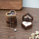 Коробочка для каблучки Weeding Heartsong дерев'яна — для пропозиції, весілля, білий оксамит, прозора кришка (6011410) - зображення 4