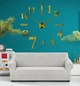 Настенные часы DIY 3D "Seven" золото - Большие бескаркасные 3Д часы 60-130 см, самоклеящиеся (101137) - изображение 5