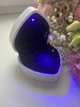 Коробочка для кольца с подсветкой Weeding Glow Heart, белый глянец - Футляр-шкатулка в виде сердца для предложения (601041) - изображение 7