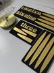 Настенные часы DIY 3D "Bullet" золото - Большие бескаркасные 3Д часы 60-130 см, самоклеящиеся (101136) - изображение 4