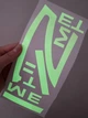 Настенные часы DIY 3D "TimeLine" люминофорные - Большие бескаркасные 3Д часы 60-130 см, самоклеящиеся (101111L1) - изображение 7