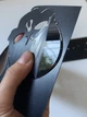 Настенные часы DIY 3D "Skull" черные - Большие бескаркасные 3Д часы 60-130 см, самоклеящиеся (1011258) - изображение 9