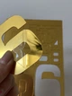 Настенные часы DIY с зеркальным 3D эффектом "Switch" золото - бескаркасные настенные 3Д часы, самоклеящиеся 50 х 50 см (1013321) - изображение 8