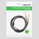 Кабель аудио Ugreen 3.5 mm to 2х 2pin 6.35 mm F/M адаптер 3M Black (AV126) - изображение 9