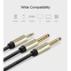 Кабель аудио Ugreen 3.5 mm to 2х 2pin 6.35 mm F/M адаптер 3M Black (AV126) - изображение 13