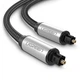 Кабель аудио Ugreen Toslink оптический 7 мм нейлоновая оплетка 1 м Black (AV108) - изображение 5
