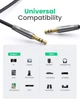 Кабель аудіо Ugreen 3.5 mm Hi-Fi професійний AUX 3M Grey (AV150) - зображення 11