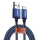 Зарядний кабель Ugreen MFi сертифікований lightning з алюмінієвим корпусом 0.25М Jeans (US247) - зображення 1