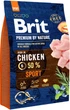 Сухой корм для собак Brit Premium Sport с повышенными физическими нагрузками со вкусом курицы 3 кг (8595602526666) - изображение 1