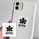 Об'ємна 3D наклейка "KYIV" white стікер для декора телефона, ноутбука, блокнота SX-124 - зображення 1