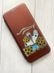 Чехол-книжка с рисунком для Samsung Galaxy A25 (A256) Бордовый :: Девушка с лентой (принт 25) - изображение 2
