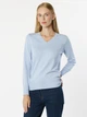 Пуловер жіночий блакитний Arber V-neck WCaddy WTR-138 XS блакитний (W10.02.23.332) - зображення 1