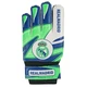 Футбольні воротарські рукавички із захистом пальців Latex Foam REALMADRID синьо-салатові розмір 6 GGLG-RM1 - зображення 4