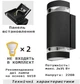 Фасадный внешний настенный светильник Wall Lamp 6022, на две лампы GU10 35Вт, IP54, полуцилиндричный, темно-серый - изображение 6