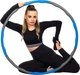 Массажный обруч Hula Hoop, диаметр 95см, разборный, 8 секций, комплект со скакалкой, полотенцем, измирительной лентой, для массажа, фитнеса, похудения - изображение 1