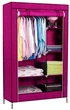 Шкаф тканевый раскладной Stenson 105х45х175 см R30898 pink Розовый - изображение 1