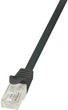 Kabel Logilink Cat.5e U/UTP 0.25 m Czarny (CP1013U) - obraz 1