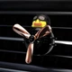 Ароматизатор-освіжувач автомобільний на торпеду в повітропровід Pilot Mr. Duck, Чорний - зображення 5