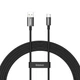 Кабель Baseus Superior Series (SUPERVOOC) Fast Charging Data Cable USB to Type-C 65W 2m (CAYS001001) Black - зображення 1