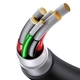 Кабель Baseus Superior Series (SUPERVOOC) Fast Charging Data Cable USB to Type-C 65W 2m (CAYS001001) Black - зображення 6