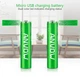 Аккумуляторные батарейки "Anvow" AAA 800mWh с функцией перезарядки 2 шт - изображение 2