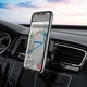 Автотримач для телефону HOCO CA105 на дефлектор (на затиску) 15W з бездротовою зарядкою Чорний - изображение 5