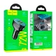 Зарядний автомобільний Hoco NZ11 Guide car charger (2USB/2Type-C 72W/3A PD/QC) Адаптер автомобільний Чорний - изображение 2