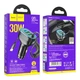 Зарядний автомобільний Hoco NZ11A (2USB/Type-C/PD30W) + кабель Type-C Адаптер автомобільний for Android Чорний - изображение 2