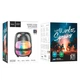 Колонка Bluetooth HOCO BS58 Crystal Colorful Luminous Портативна акустика зі світломузикою Прозорий-Чорний - зображення 2