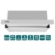 Витяжка Ventolux GARDA 60 INOX (1100) LED - зображення 1
