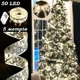 Світлодіодна ялинкова гірлянда у вигляді стрічки 50 Led 5 метрів Christmas Decoration White - изображение 1