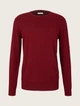 Джемпер Tom Tailor BASIC CREW NECK SWEATER M Бордовий 1027299-30315 - зображення 4