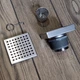 Душевой трап из нержавеющей стали DISFACT DTQ-1 Premium 10x10cm Серебристый - изображение 11