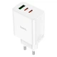 Зарядне мережеве Hoco C126A USB/2Type-C PD40W адаптер швидка зарядка для мобільних пристроїв для телефону/смартфону Білий - зображення 1