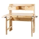 Верстак столярный из каучукового дерева Holzmann WB 123A с 2 тисками и полкой для хранения инструмента (WB123A) - изображение 3