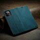 Чохол книжка Caseme з магнітом для iPhone 14 Pro Max зелений гаманець - зображення 5