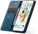 Чехол книжка Caseme с магнитом для iPhone 7 / 8 зеленый бумажник - изображение 2