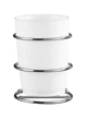 Настенный стакан для зубных щеток WENKO Vacuum-Loc® Milazzo, сталь, 7,5 x 11,5 x 9,5 см, хром - изображение 3