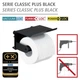 Держатель туалетной бумаги с полкой WENKO Classic Plus Black, сталь, черный - изображение 2