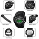 Часы наручные мужские SKMEI 1586BK BLACK, водонепроницаемые мужские часы, часы спортивные. Цвет: черный - изображение 10
