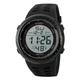 Часы наручные мужские SKMEI 1167BK BLACK, армейские часы противоударные. Цвет: черный - изображение 1