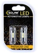 Светодиодные лампы Solar Electric 5730 + lens 12 В T10 W2.1x9.5d 10SMD White 2 шт (SL1345) - изображение 2