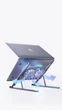 Портативная подставка для ноутбука/планшета з Ice Vibe Pad с охлаждением и подсветкой Aluminium alloys Grey (VA-P11F-GR) - изображение 14