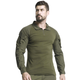 Тактична сорочка Lesko A655 Green 2XL (38р.) кофта з довгим рукавом армійська - зображення 6